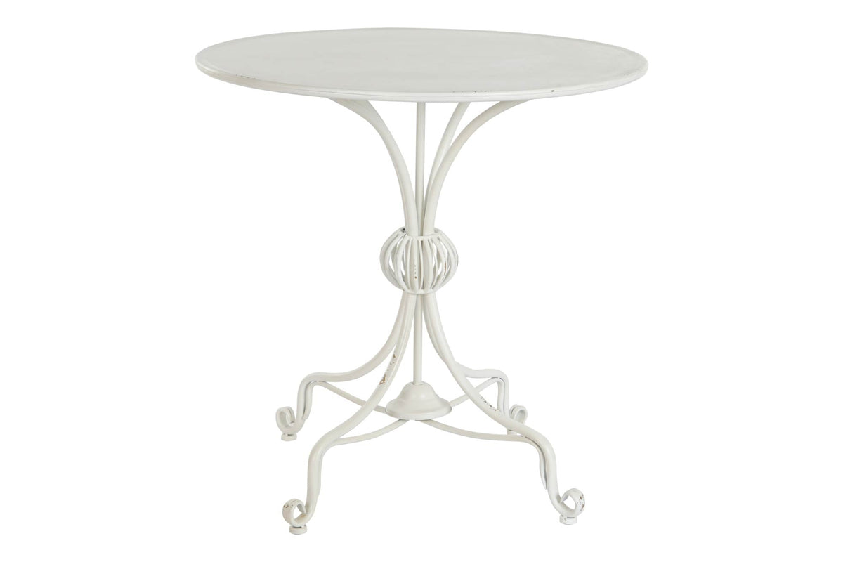 MESITA AUXILIAR METAL 81X81X81,5 BLANCO