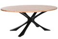 MESA COMEDOR ACACIA METAL 200X110X76 NATURAL