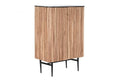 APARADOR ACACIA MARMOL 85X45X130 NEGRO