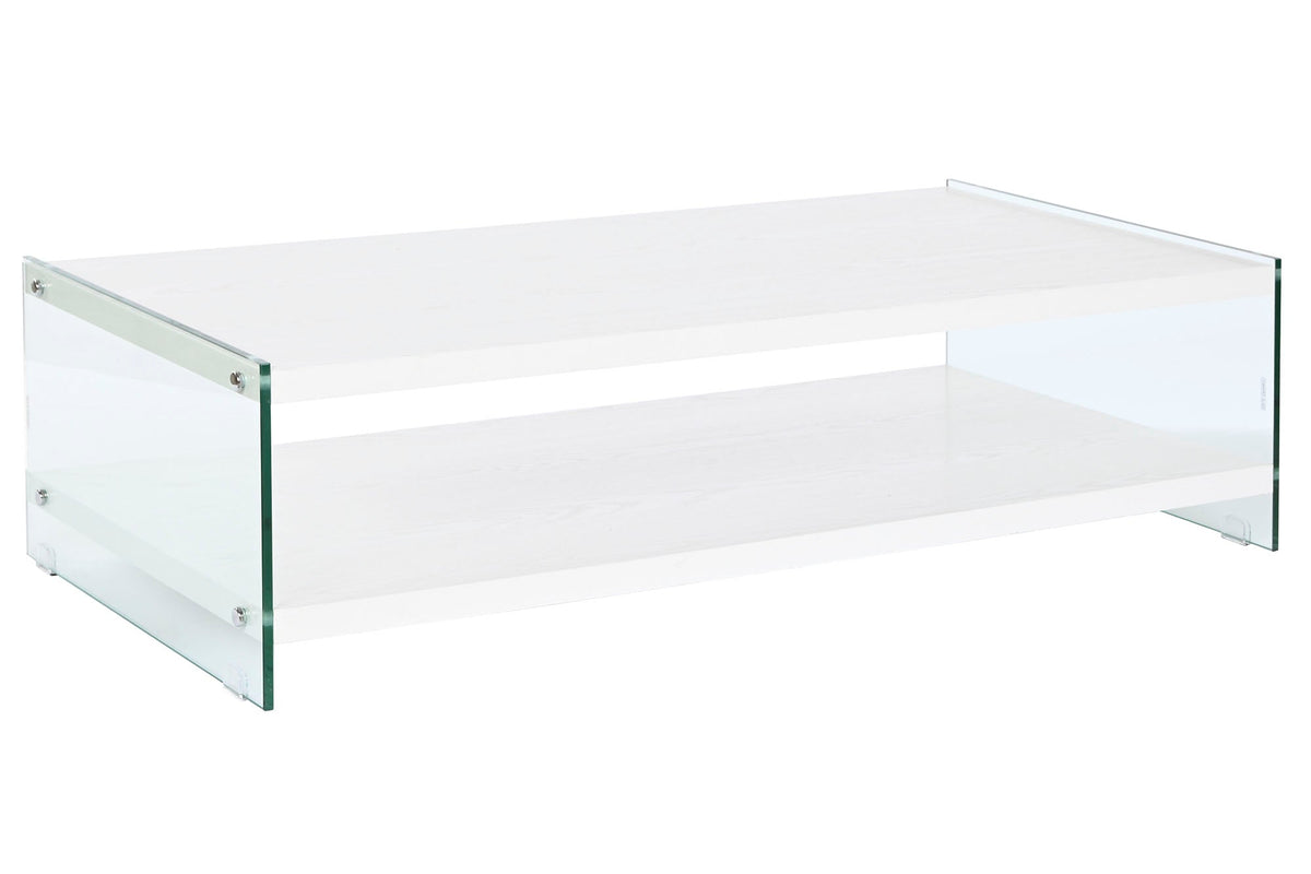 MESA CENTRO CRISTAL MDF 130X65X35,5 TEMPLADO