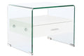 MESITA DE NOCHE CRISTAL MDF 50X40X45,5 10 MM.
