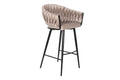 TABURETE POLIESTER METAL 53X58X101 BEIGE