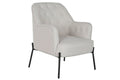 SILLON POLIESTER METAL 65X73X79,5 BEIGE