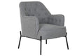 SILLON POLIESTER METAL 65X73X79,5 GRIS