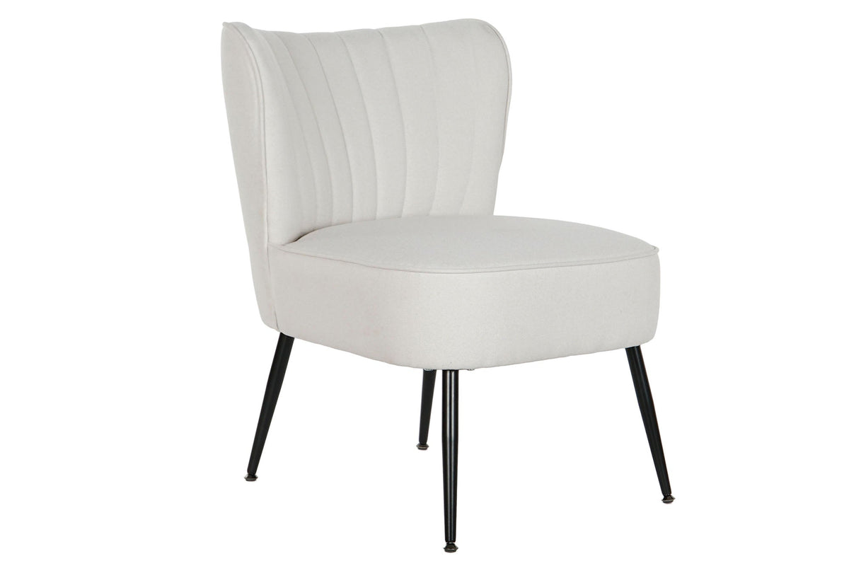 SILLON POLIESTER METAL 55X64X72,5 BEIGE