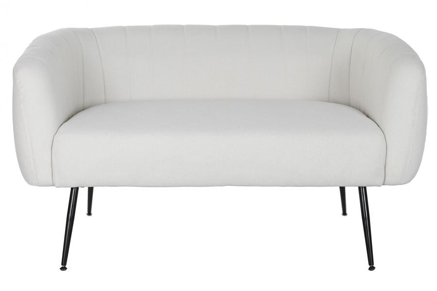 SOFA POLIESTER METAL 129X75X73 GREIGE