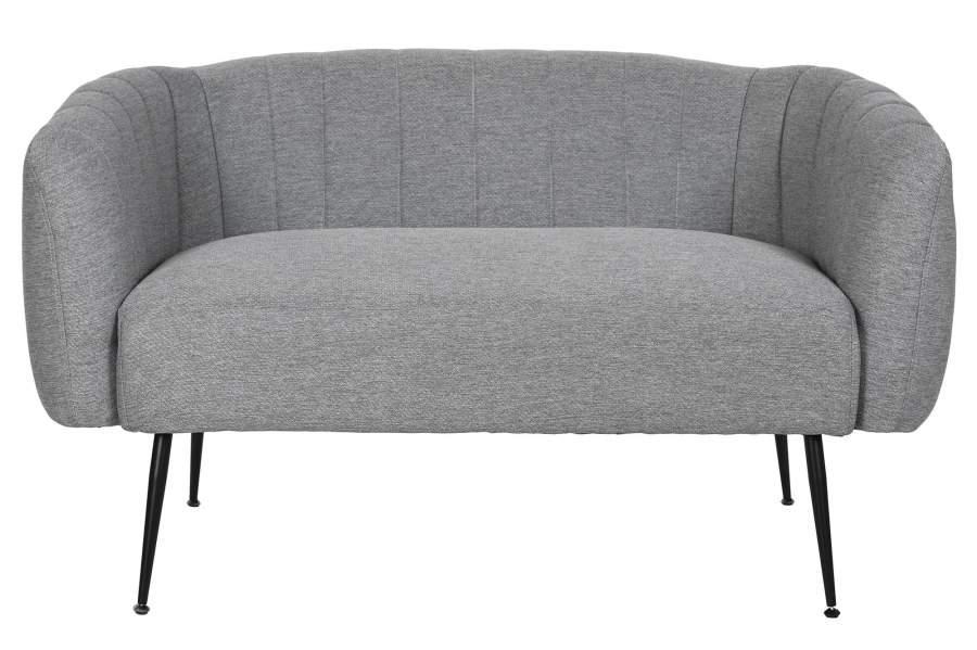 SOFA POLIESTER METAL 129X75X73 GRIS