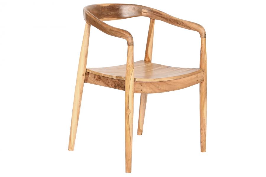 SILLA TECA 56X51X78 MARRON CLARO