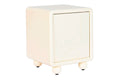 MESITA DE NOCHE MDF 45X40X55 1PUERTA 3D BLANCO
