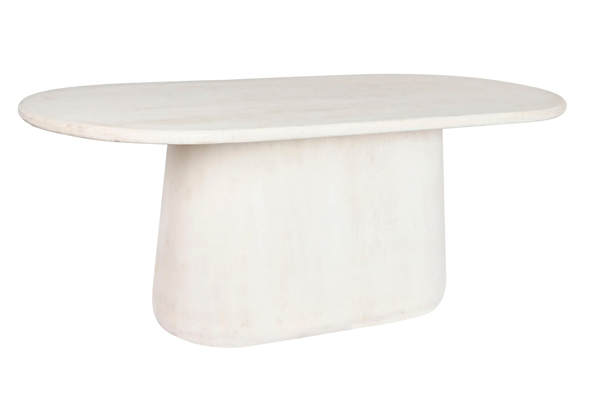 MESA COMEDOR MANGO 200X100X75 BLANCO