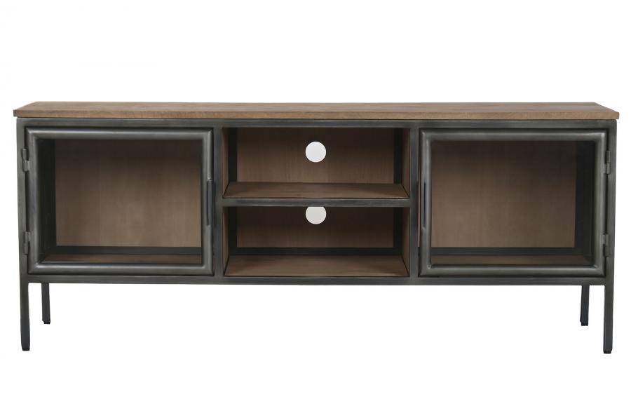MUEBLE TV MADERA METAL 137X40X55 NATURAL