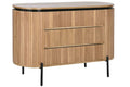 COMODA PAULOWNIA METAL 110X39X70 NATURAL