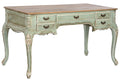ESCRITORIO MADERA MACIZA 133X68X75 DECAPE VERDE