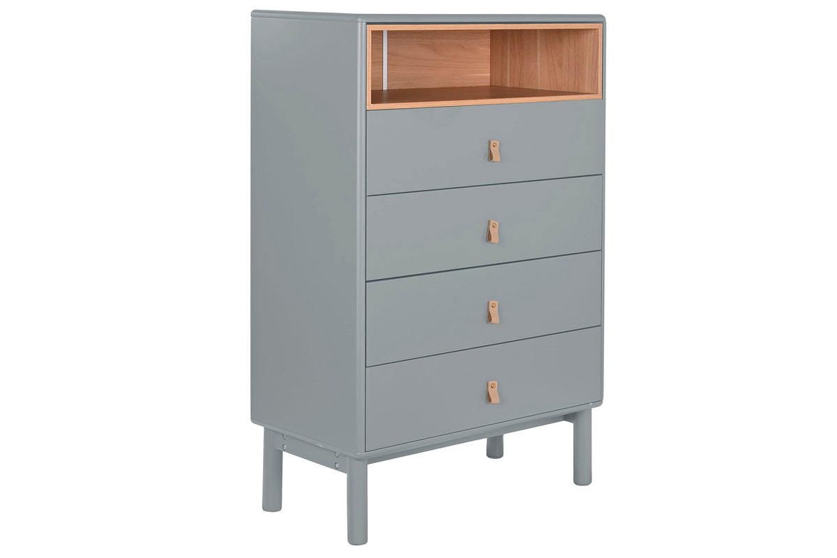 CHIFONIER MDF PU 80X40X117 GRIS
