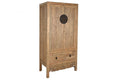 ARMARIO ABETO METAL 88X52X180 TALLADO NATURAL