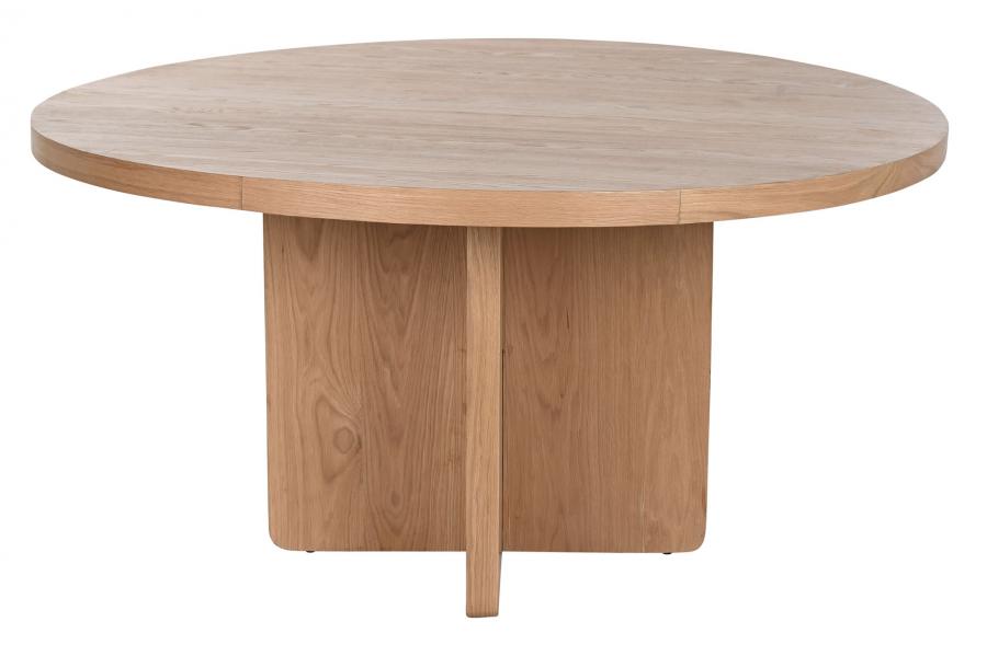 MESA REDONDA COMEDOR ROBLE MDF 152X152X76 VENEER