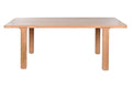 MESA COMEDOR ROBLE MDF 210X101X76 VENEER NATURAL