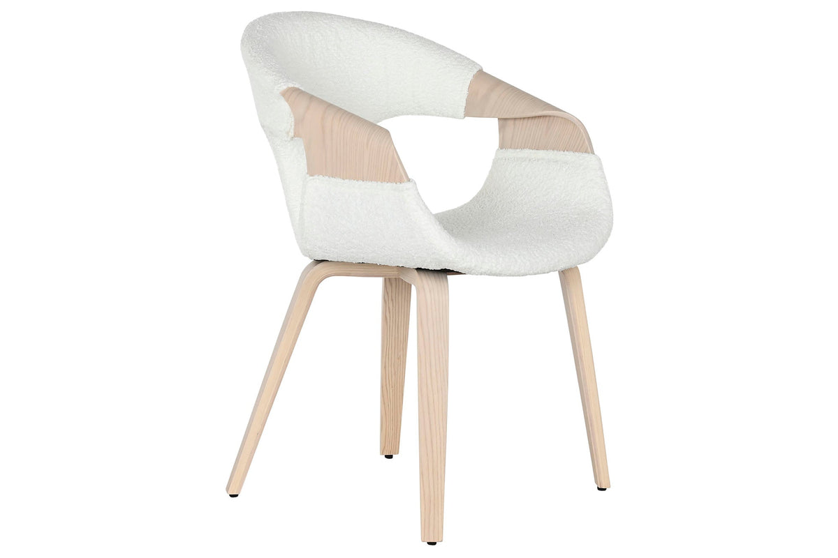 SILLA MADERA POLIESTER 52,5X67,5X82 BLANCO
