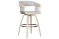 SILLA MADERA POLIESTER 51X55X76,5 GRIS