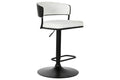 TABURETE METAL POLIESTER 48,5X48X83,5 104 BLANCO