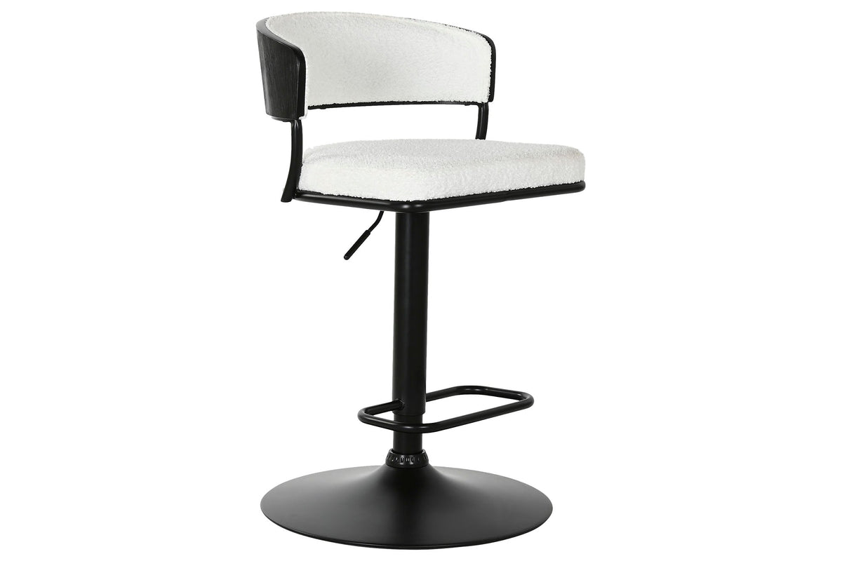 TABURETE METAL POLIESTER 48,5X48X83,5 104 BLANCO