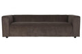 SOFA POLIESTER 224X95,5X66,5 MARRON