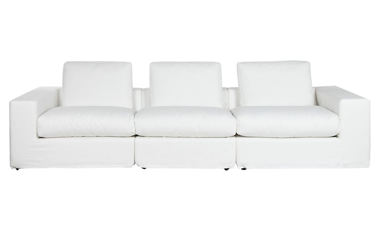 SOFA POLIESTER PLUMA 286X95,5X57 DESENFUNDABLE