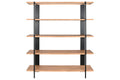 ESTANTERIA METAL ABETO 160X42,5X190 NEGRO