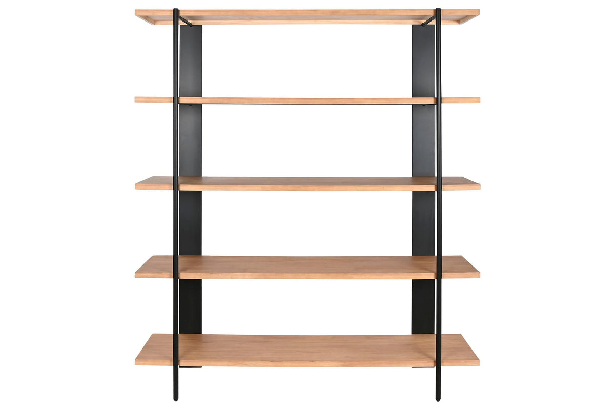 ESTANTERIA METAL ABETO 160X42,5X190 NEGRO