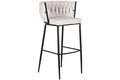 TABURETE POLIESTER METAL 47X44X104 TRENZADO BEIGE