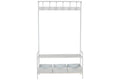 RECIBIDOR METAL 110X36X186 BLANCO