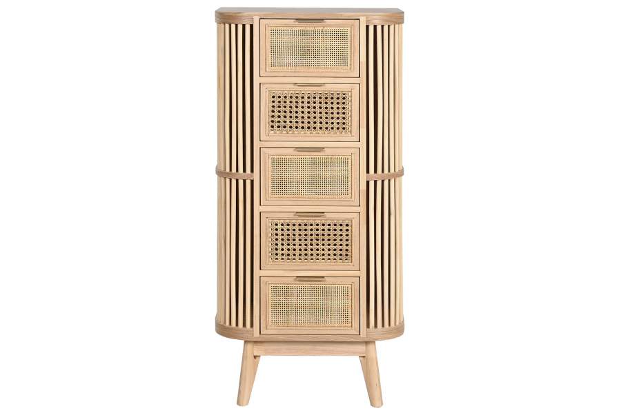 CAJONERA ABETO RATAN 48X35X105 NATURAL