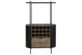 BOTELLERO ABETO METAL 90X36X150 NEGRO
