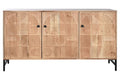 BUFFET ACACIA METAL 145X40X80 MARRON