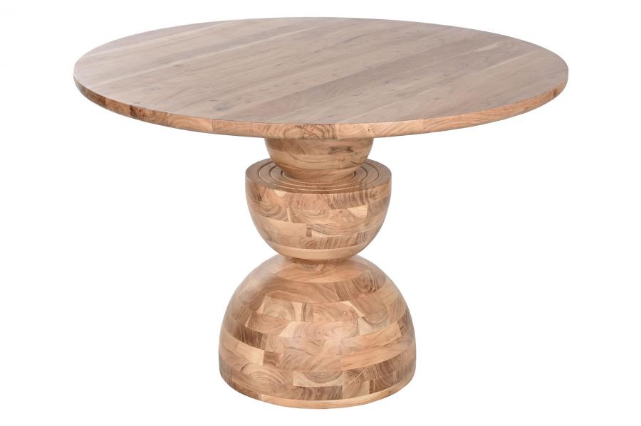 MESA REDONDA COMEDOR ACACIA 115X115X76 NATURAL