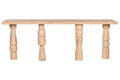 CONSOLA MANGO 216X40X77 NATURAL