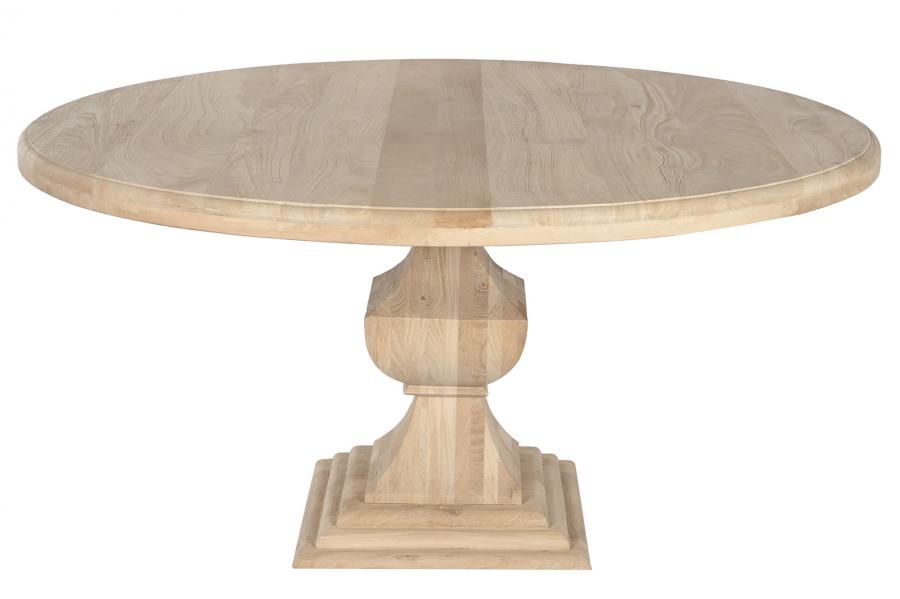 MESA REDONDA COMEDOR MANGO 150X150X76 NATURAL