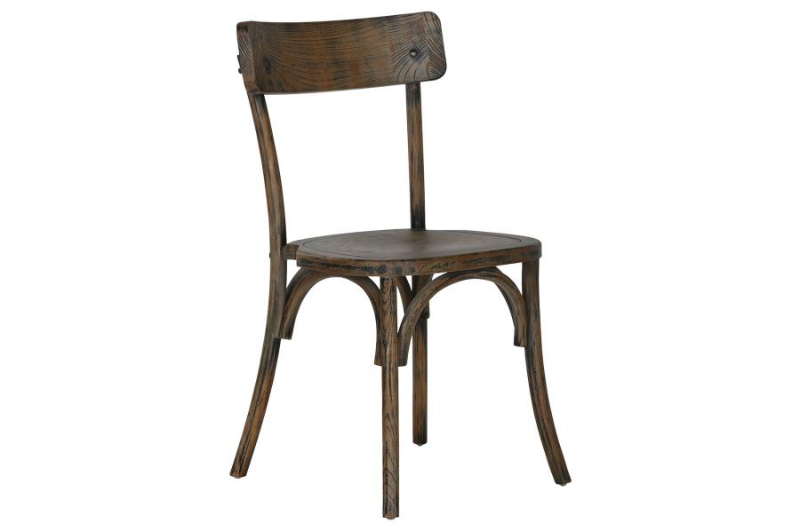 SILLA OLMO 44X42X86 APILABLE ENVEJECIDO MARRON