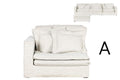 MODULO SOFA IZQ/DER POLIESTER 120X120X95 2 COJINES