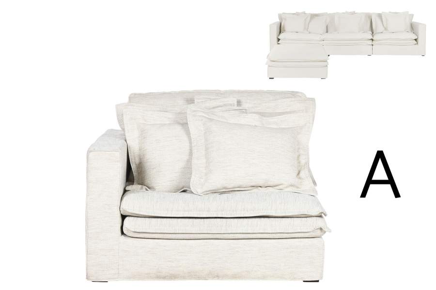 MODULO SOFA IZQ/DER POLIESTER 120X120X95 2 COJINES