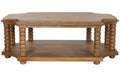 MESA CENTRO MANGO 131X80X48 TORNEADA NATURAL