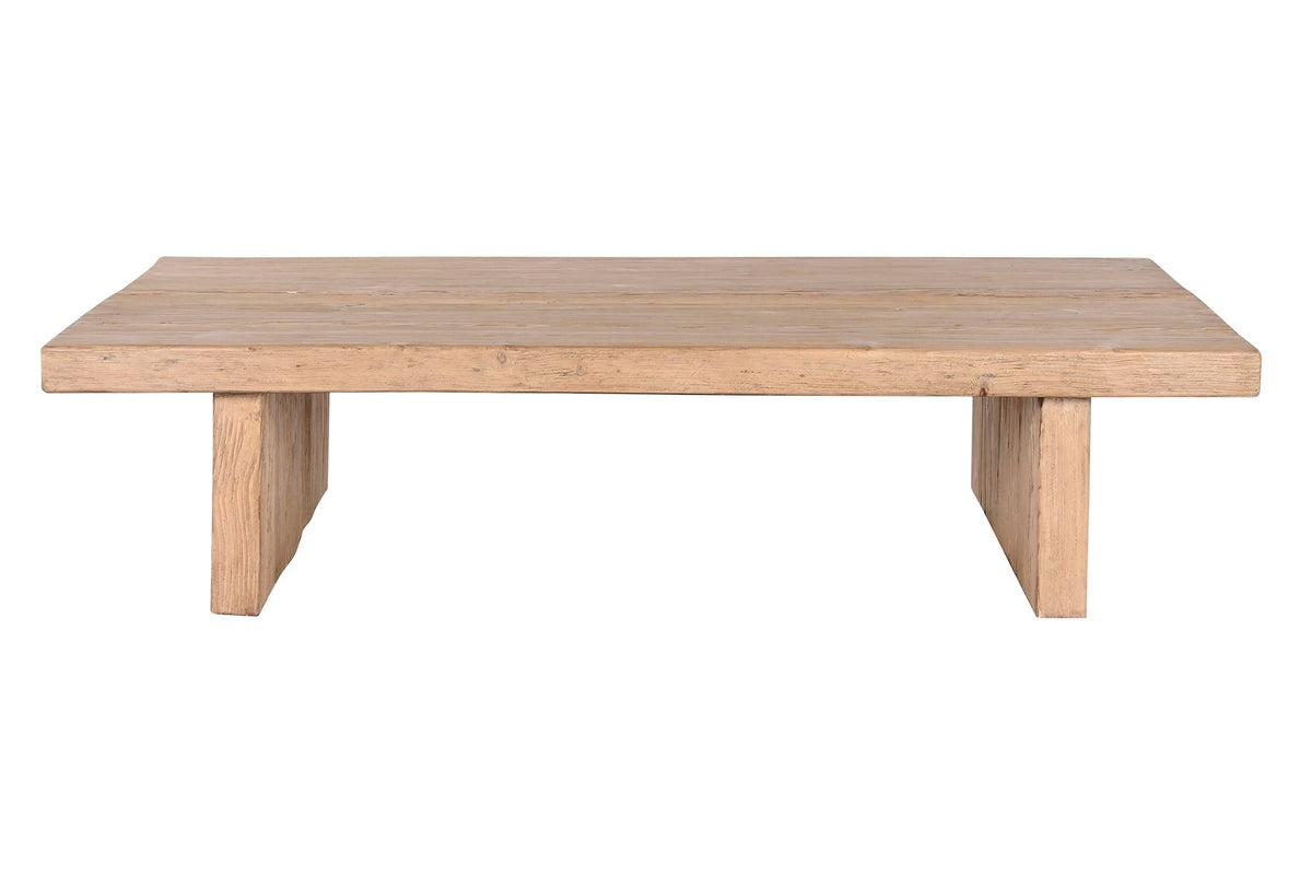 MESA CENTRO OLMO MACIZO 170X100X40 NATURAL NATURAL