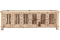 MUEBLE TV MADERA TALLADA 194X50X63 PIEZA UNICA
