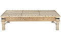 MESA CENTRO MADERA TALLADA 180X120X45 NATURAL