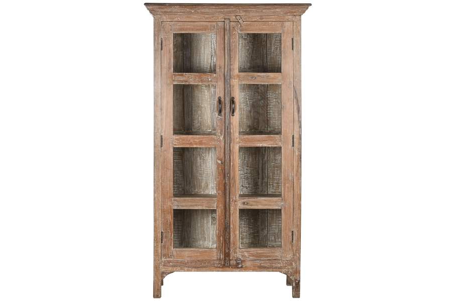VITRINA MADERA RECICLADA 99X50X184,5 105,00 ANTIGU