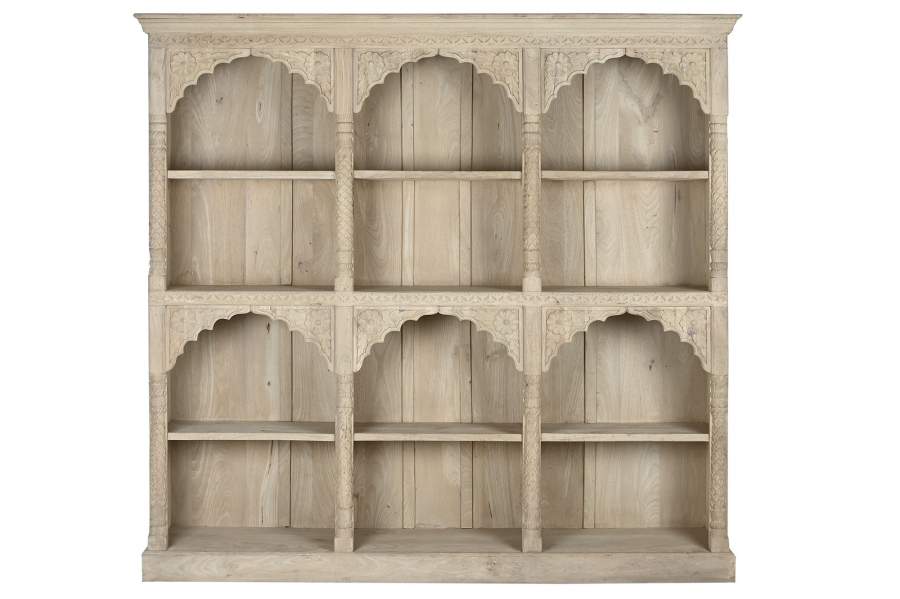 ESTANTERIA MADERA 204X38X196 TALLADA A MANO