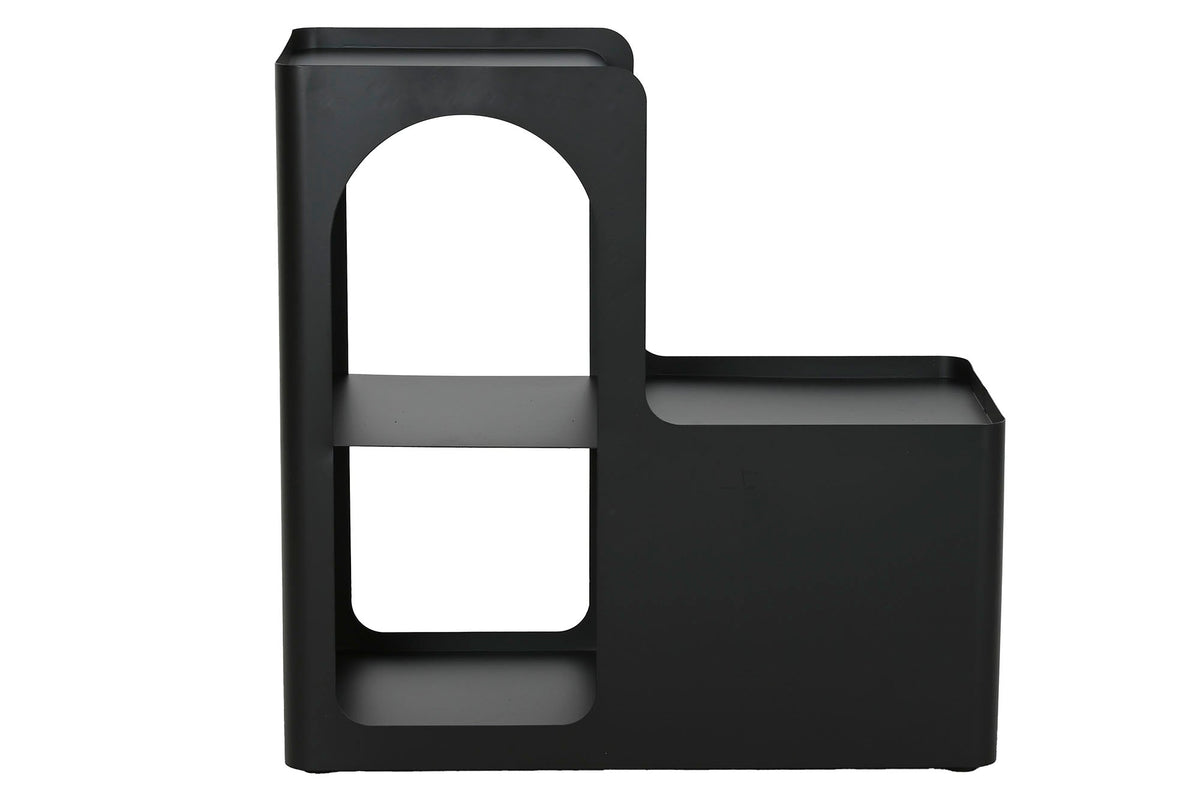 MESITA AUXILIAR METAL 60X30X60 NEGRO