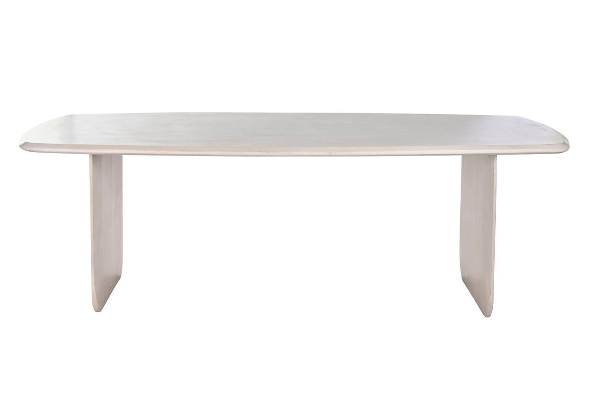 MESA COMEDOR MANGO 218X100X76 BLANCO