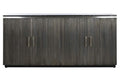 BUFFET LATON MARMOL 180X40X85 PLATEADO
