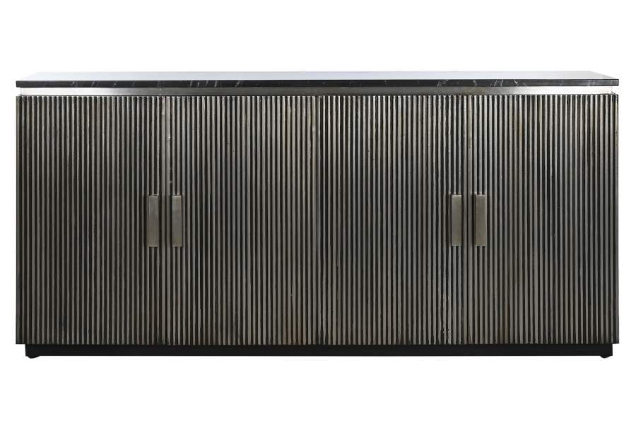 BUFFET LATON MARMOL 180X40X85 PLATEADO